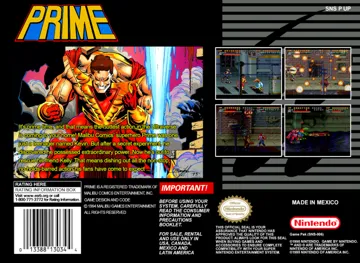 Prime (USA) (Proto) box cover back